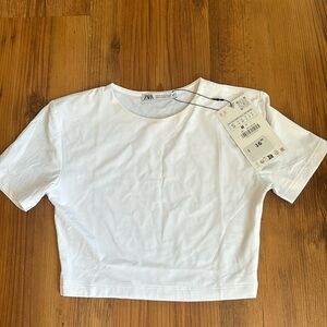 ZARA white baby tee